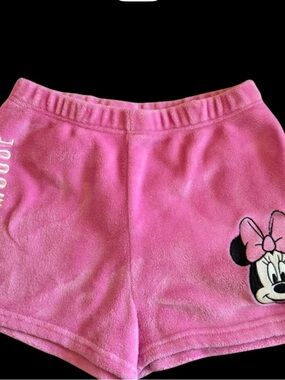 Pink Minnie Mouse Fleece women pajama Shorts